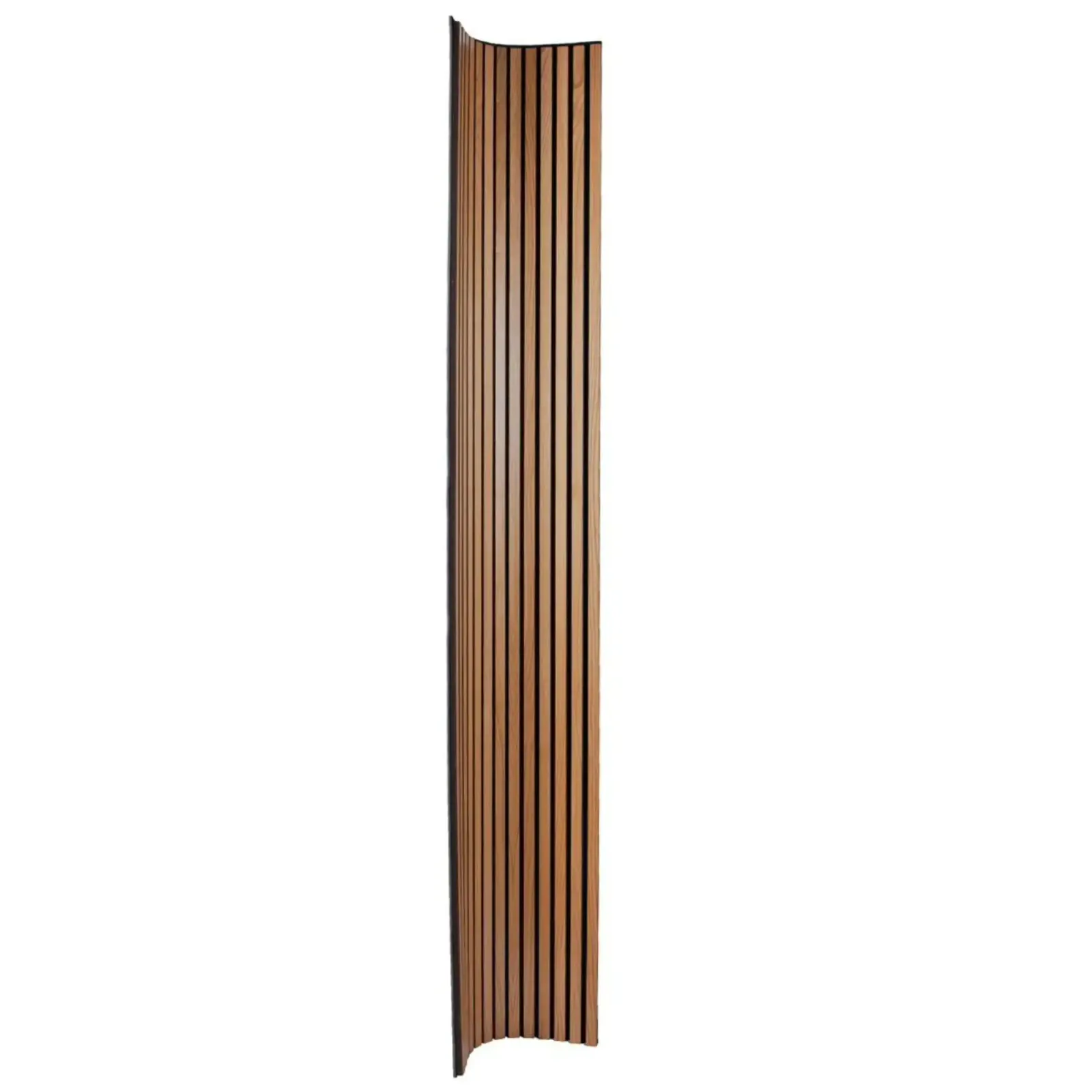 Acoustic Wood Slat Wall Panel – Dark Brown (Walnut)
