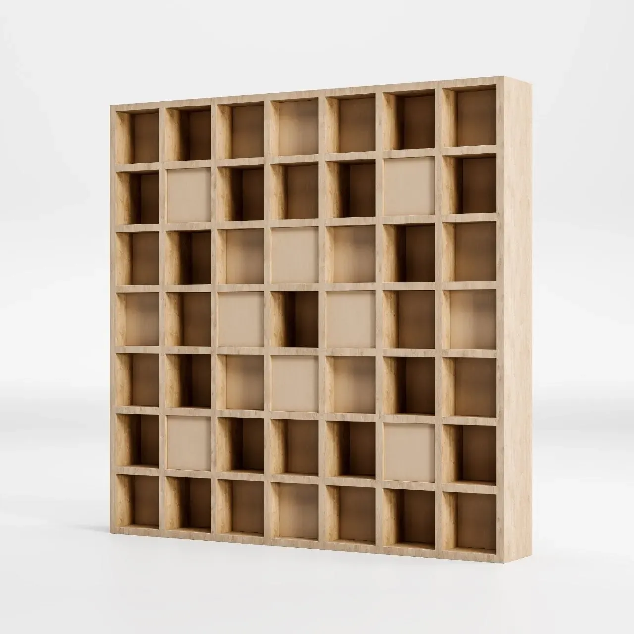 GridWave wooden acoustic diffuser panel in a pale birch finish