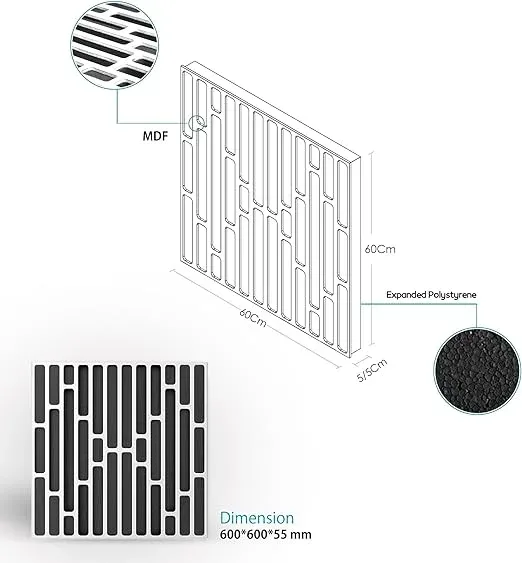 Logan Diffuser White Acoustic Panels – Pack of 4