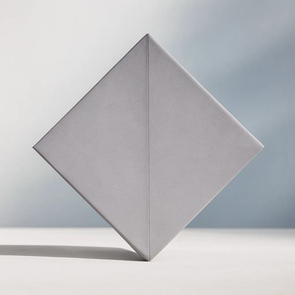 Triangular Absorption Acoustic Fabric Panel – 2 Pcs Pack (Grey)